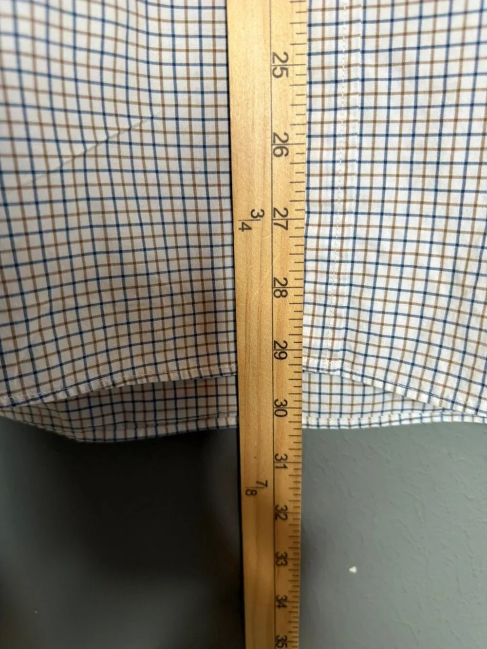 J. Crew Button Up Cotton 120s 2 Ply Dress Shirt Checkered Large